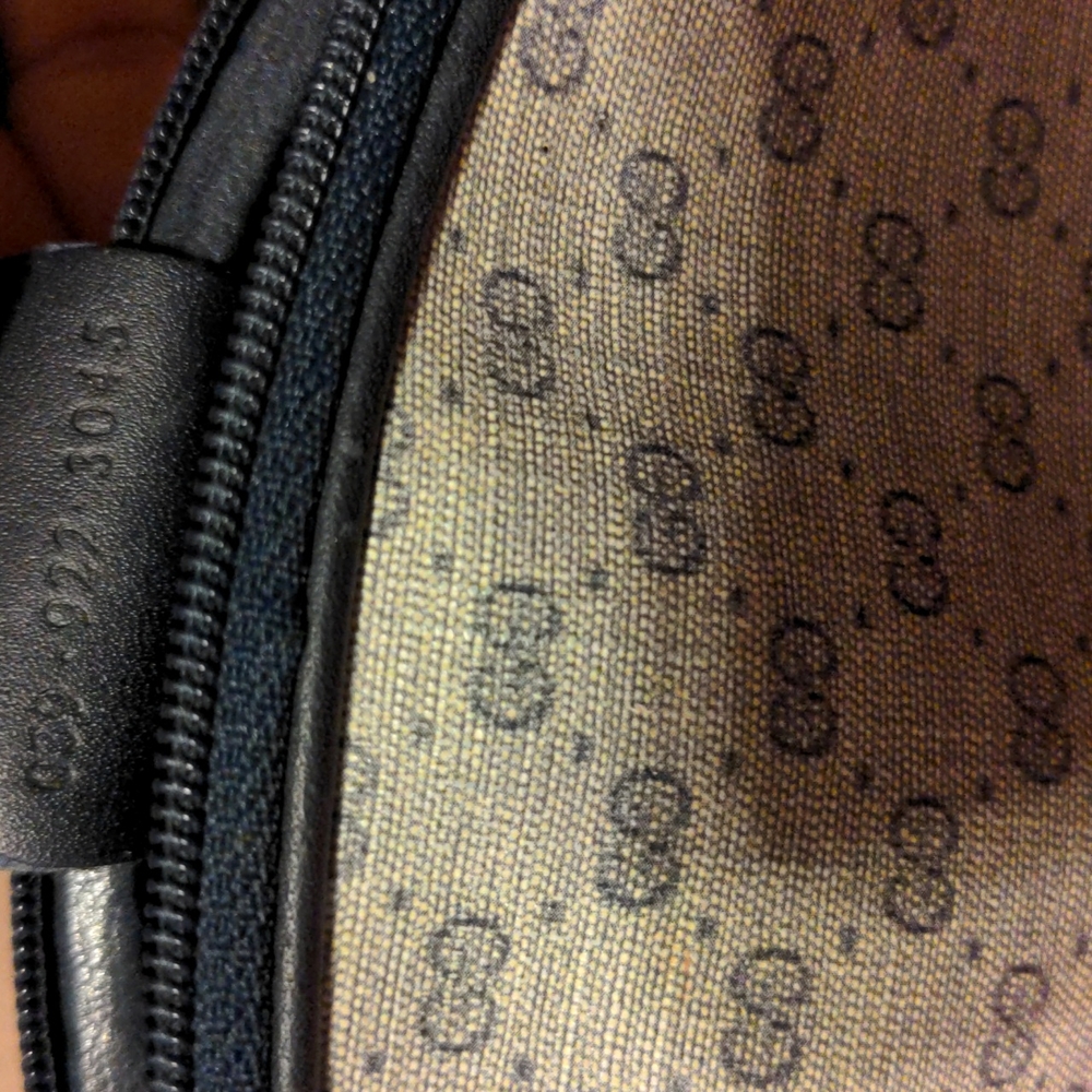 Gucci GG Monogram Blue Canvas Travel  Pouch Clutch /Cosmetic Bag. - Picture 9 of 12